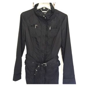 Spring jacket with zip in liner. S.Black